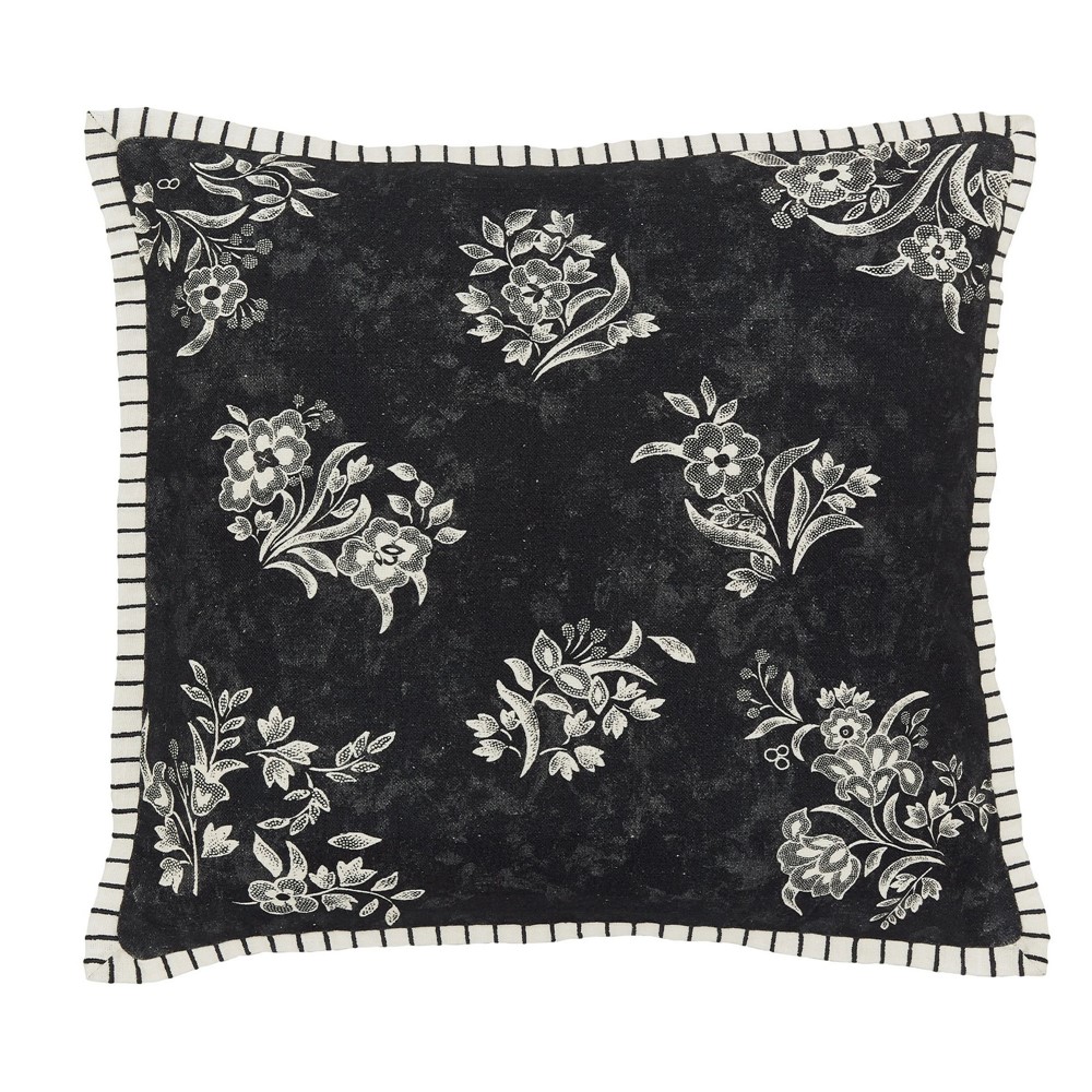 Regal Peacock Cushion by Burleigh x Bedeck of Belfast in Charcoal White